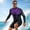 Purple, variant on Frnrwgo Water Sports Wetsuit Set for Men Elastic Fitted Quick Dry Breathable for Surfing Diving Beach