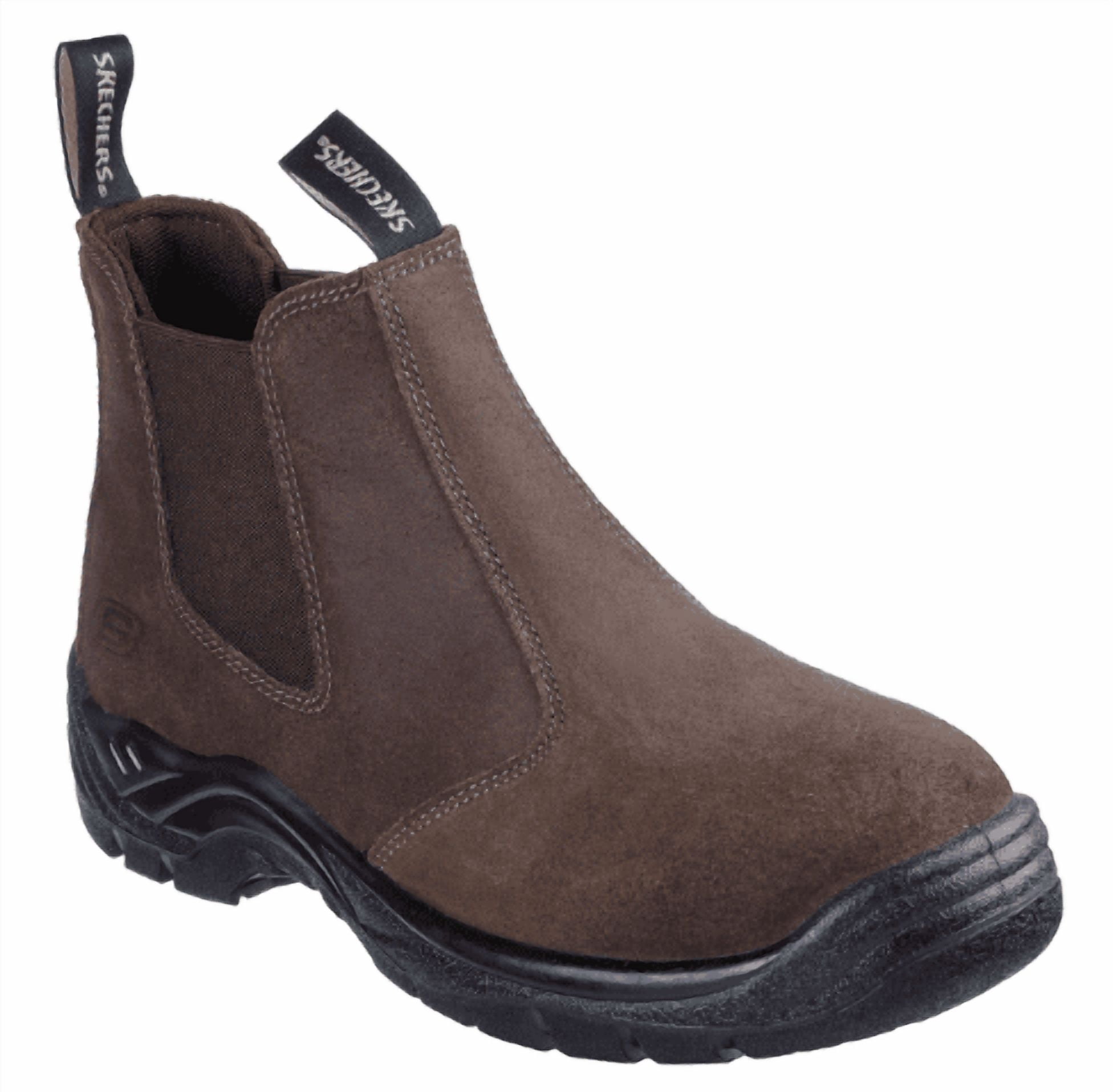 Skechers Work Men's Tapter Slip On Chelsea Boot w/ Steel Safety Toe