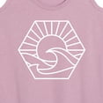 thumbnail image 3 of Instant Message - Hexagon Wave Scene - Women's Racerback Tank Top, 3 of 6