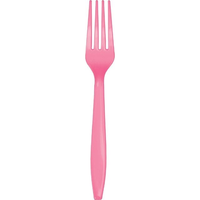 Touch of Color Premium Cutlery Pink Plastic 24 Count Forks Walmart