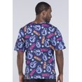 thumbnail image 2 of Tooniforms Men Scrubs Top, V-Neck, TF701, XS, BB-8 Rolls, 2 of 7