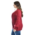 thumbnail image 3 of Cárdigan de punto Roman Fashion Tallas Extras 41849 Vino, 3 of 5