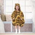 thumbnail image 7 of BZSMCE Wearable Blanket Hoodie Fashion Sunflower Serenade Home Wear, 7 of 7