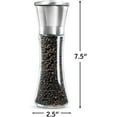 thumbnail image 5 of Salt and Pepper Grinder Set Combo - Black Pepper,Herb Shakers Mill Refillable Manual - Stainless Steel Lid - Adjustable Coarseness - Glass Material- Fits in Home,Kitchen,Barbecue, 5 of 8