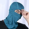 thumbnail image 2 of Langgg Outdoor Riding Hooded Headgear Drying Elastic Headscarf Multifunction Breathable Dust Mask Face Cover lake blue 1Set, 2 of 6