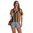 thumbnail image 2 of Blusa plisada de manga corta con cuello en V Top WEESO para mujer, 2 of 5