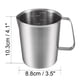 thumbnail image 5 of Vaso medidor, actualizado, 2 balanzas de medición, incluida la báscula L, balanza de onzas, vasija medidora de acero inoxidable con marcado, 16 onzas, 500 ml, 5 of 5