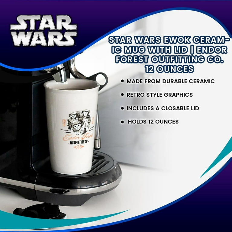 Star Wars Camp Endor Retro Mugs | Ewok Forest Camp of Endor Cups | Set of 2 Mugs
