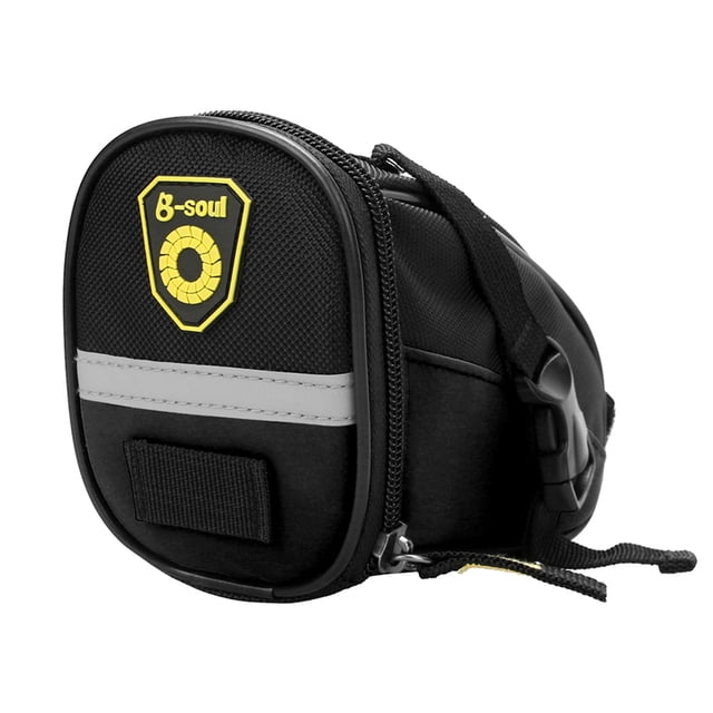 Cycling Saddle Bag MTB Bike Bicycle Seat Bag Repair Tools Pouch Pack with Reflective Strip