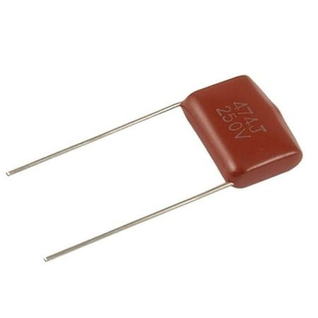 

Wsidrnty 10 Pcs 250V 0.47uF 474J Metallized Polypropylene Film Capacitors