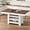 brown and white, variant on Counter Height Table, 60’’ L x 36’’ W x 36’’ H Wood Bar Table, Rectangular Rustic Dining Table for 4-6 Individuals, Farmhouse Kitchen Table for Pub, Cafe