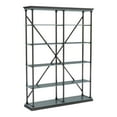 thumbnail image 2 of Furniture of America Toggin Industrial Metal 58-Inch Bookcase in Antique Blue, 2 of 7