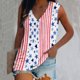 thumbnail image 2 of Blusa sin mangas con estampado de cuello en V informal para mujer a la moda, camisetas sin mangas de verano Fridja  gh6523, 2 of 5