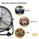 thumbnail image 3 of Ventilador De Piso Industrial 24 Pulgadas Aluminio Kingsman, 3 of 9
