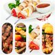 thumbnail image 3 of Brochetas de barbacoa Abanopi reutilizables de metal Herramienta de kebab acero inoxidable, 3 of 7