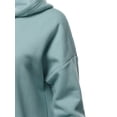 thumbnail image 5 of A2Y Women's Relax Fit Long Sleeve Kangaroo Pockets Hoodie Sweatshirts Light Green XL, 5 of 6