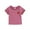 Hot Pink, variant on Virmaxy (6Months-5Years) Toddler Children's Comfortable Solid Color Shirt Girls Ruffle Lace Short Sleeve Top Summer Casual Trend Pullover Shirt Hot Pink 2 Years