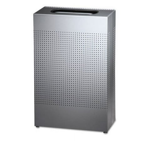 RECTANGULAR WASTE RECEPT. 13 GAL 19 1/2''X10''X30'' SILVER