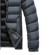 thumbnail image 2 of Ceisia Men's Thickened Solid Color Detachable Cap Gift Zipper Cardigan Hooded Zipper Pocket Winter Warm Jacket Coat Long Sleeve Parkas Features:, 2 of 5