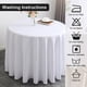 thumbnail image 5 of Mantel redondo - Manteles de poliéster lavables resistentes a las manchas impermeables Cubierta de mesa decorativa para cocina/comedor/boda/fiestas, 5 of 6