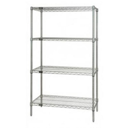 

Stainless Steel Wire Shelving 4 Shelf Unit - 30 x 48 x 86 in.