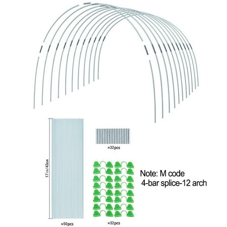 

Geege DIY Plant Support Fiberglass Support Hoops Frame Greenhouse Hoops For Garden