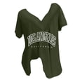 thumbnail image 1 of Blusas de Manga Corta para las Mujeres con Cuello en V Impreso Suéter Casual Top, Blusas para las Mujeres Casual, 1 of 4