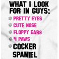 thumbnail image 2 of What Look In Guys Cocker Spaniel Dog Women's Plus Size Graphic Tee Brisco Brands 2X, 2 of 5