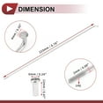 thumbnail image 4 of Unique Bargains 12 Set 14G Bicycle Spokes Bike Wheel Spokes 304 Stainless Steel Silver Tone-223mm, 4 of 7