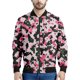 thumbnail image 3 of Chaqueta con estampado de camuflaje para hombre, colorida chaqueta de manga larga con estampado 3D, chaquetas casuales holgadas con cremallera para deportes de calle, 3 of 5