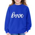 thumbnail image 2 of Mercatoo Girls Oversized Heart Sweatshirts Long Sleeve Crewneck Sweater Cute Prepp𝐲 Hoodies for Teen Girls Trendy Fall Winter Clothes, 2 of 6