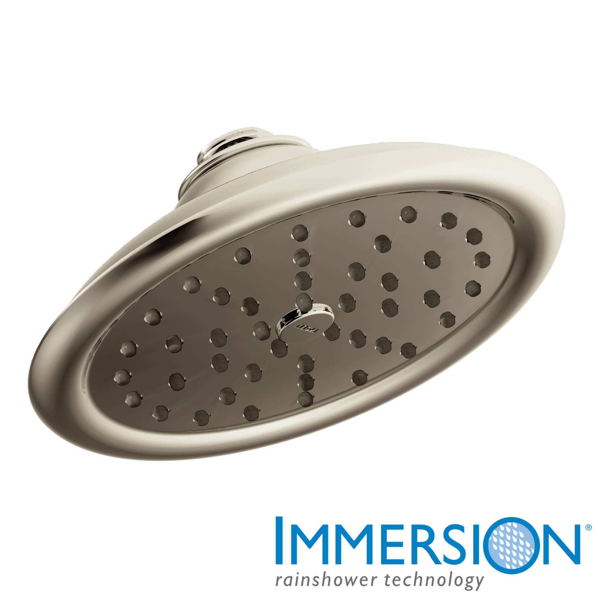 Moen S6310 2.5 GPM Single Function Rain Shower Head Nickel Walmart
