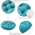 thumbnail image 3 of XmhyTop-A Floor Pillow Blue Cushion Round Seat Cushion Outdoor Floor Pad Meditation Cushion for Yoga Living Room Sofa Balcony, 22x22 Inch (Blue), 3 of 4