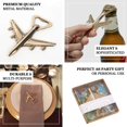 thumbnail image 4 of Efavormart 4" Antique Gold Metal Airplane Bottle Opener Vintage Party Favor Gift Box Pre-Packed, 4 of 5