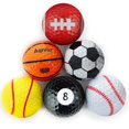 thumbnail image 1 of Pelotas de golf Golfupp, divertidas, 6 unidades de colores para niños y papás, 1 of 9