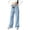 pants 278#Blue, variant on oqasdz Letter Print Girls Wide Leg Pants Drawstring Trousers for Youth Sports Fashion Comfort Fit Casual Dailywear