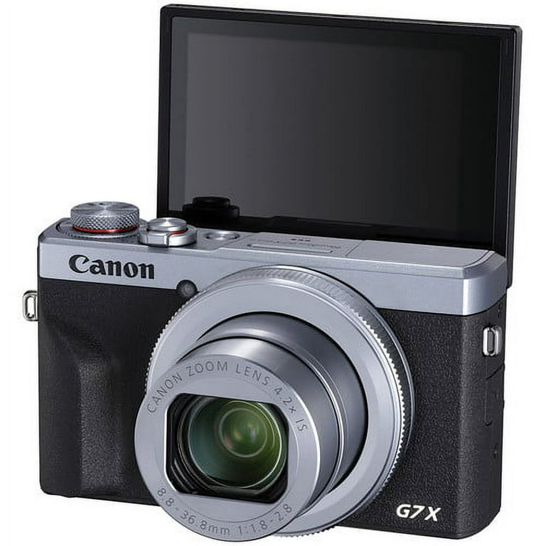 Canon PowerShot G7 X Mark III Digital Camera (Silver) + Sandisk Ultra 32GB  SD and Case