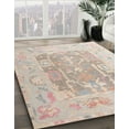 thumbnail image 3 of Ahgly Company Machine Washable Indoor Square Abstract Desert Sand Beige Area Rugs, 8' Square, 3 of 7