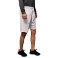 thumbnail image 2 of Lappel Men's Pinstripe Baseball Training Shorts with Pockets College Sports Team Uniforms Size up to 3XL Active Sportswear Made in USA, 2 of 4
