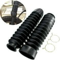 thumbnail image 2 of Universal Black Motorcycle Front Rubber Fork Boots Cover to Protect Absorber from Dust for Normal Motorcycle Use, 2 of 7