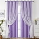 thumbnail image 1 of Nvzi Cortinas perforadas de estilo sencillo, cortinas de sombreado adecuadas para dormitorio, sala de estar, cocina (1 panel, 63" de largo x 52" de ancho, A77), 1 of 4