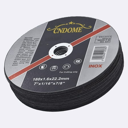 

waltyotur 100-Pack Cut Off Wheels Ultra Thin Cut-Off Wheel Cutting Disc 7x1/16x7/8 Metal and Stainless Steel Cut-Off Wheels Cutting Wheel Disc Thin Metal Stainless Steel Cutting Cut Off Disc