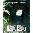 thumbnail image 5 of Yinghao 6 pack Solar Spot Lights Outdoor Landscape Waterproof 24 LEDs Flood Lamp Dusk to Dawn Uplighting for Tree, Plant, Statue, Yard, Garden, House, 5 of 9