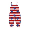thumbnail image 5 of YunPes Girls Jumpsuit Summer Independence Day Clothing Strapless Personalized Printing Retro Comfortable Casual Jumpsuit Baby Girl Pineapple Clothes, 5 of 7