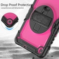 thumbnail image 7 of For Samsung Galaxy Tab S6 Lite 10.4 inch, 360 Rotating Shockproof Cover with Stand, Screen Protector, Shoulder Strap (SM-P610/P615/P613/P619), Rose PC, 7 of 7