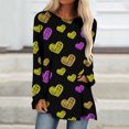 thumbnail image 1 of Qertyioot Cadeau de la Saint-Valentin! Blouse Décontractée à Manches Longues et Col Rond pour Femmes, Imprimé St. Patrick, 1 of 5