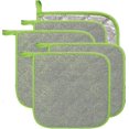 thumbnail image 1 of Daily Kitchen Cotton Terry Pot Holder Heat Resistant Pot Holder for Cooking and Baking Set of 5 Green Apple, 1 of 5