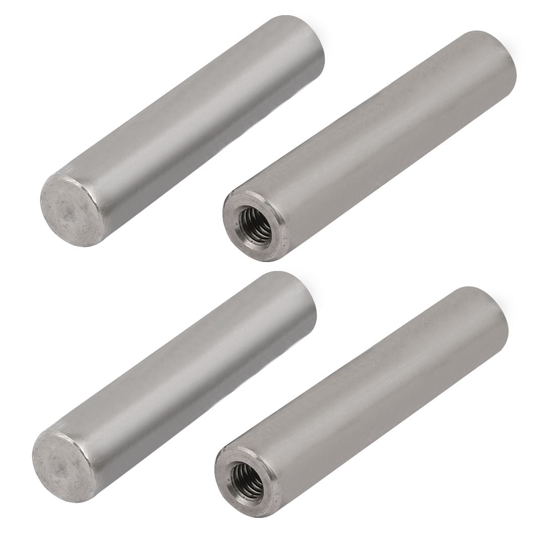 Uxcell 304 Stainless Steel M6 Female Thread 12mm x 60mm Cylindrical