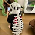 thumbnail image 3 of Spinosaurus Plush Dino Outfit, Outfit Halloween Fun Dinosaur Skeleton Plush Costume with Spine Extension for Parties, 3 of 9