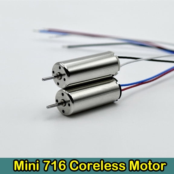 Mini 716 coreless motor DC 3.7V 56000rpm high speed ndfbe strong magnetic motor micro 7mm * 16mm Motor aircraft model RC drone